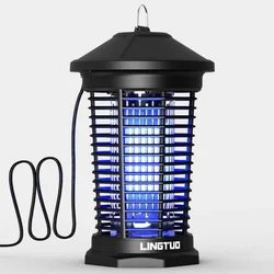 Bug Zapper Açık Sivrisinek Zapper Sivrisinek Katili Yağmur Geçirmez 4000 V Elektrik Çarpması Sivrisinek Katili Sivrisinek Trapper