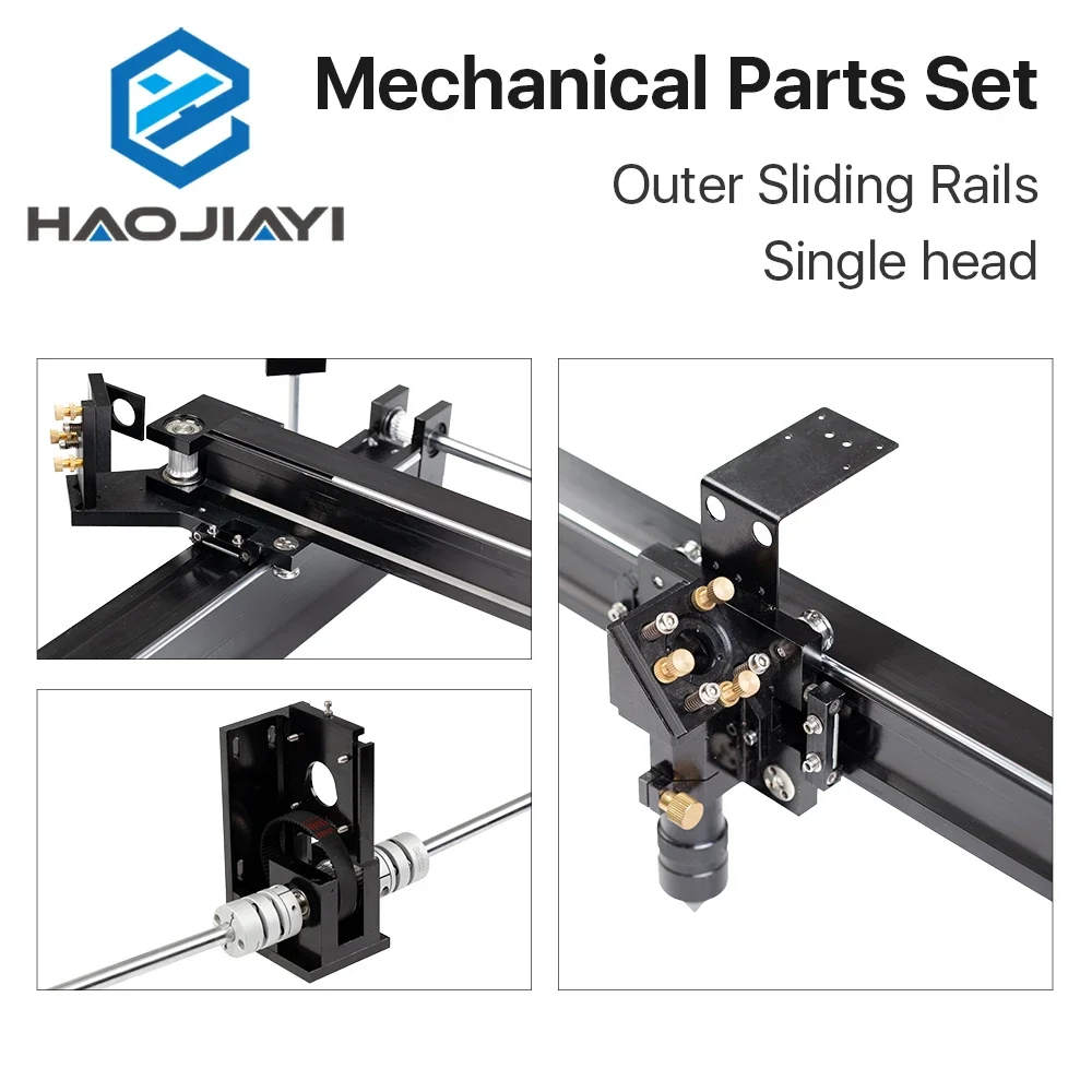 Mechanische Onderdelen Set 900Mm * 600Mm Enkele Dubbele Kop Laser Kits Externe Glijbaan Diy Co2 Laser 9060 Co2 Laser Machine