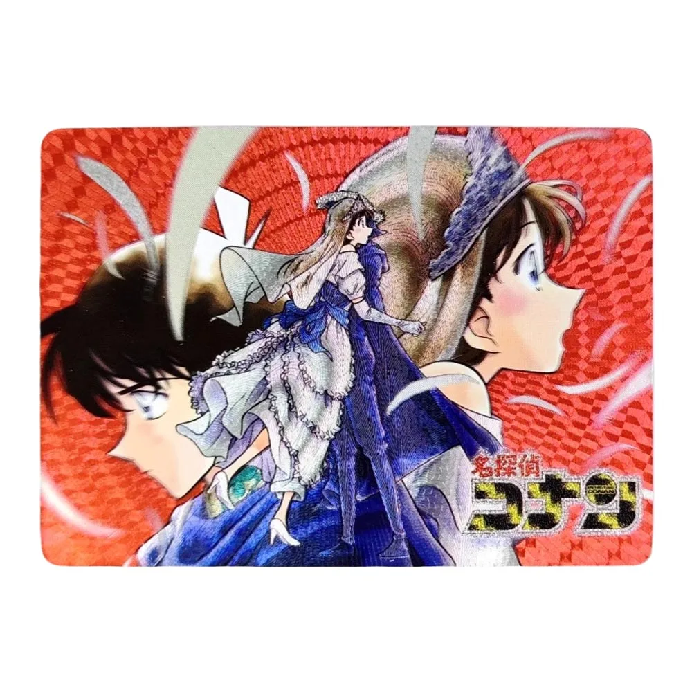 DIY Detective Conan Homemade Serie Single Card Shinichi Ran Conan Haibara Rough Flash Card Anime Peripheral Collection Card Gift