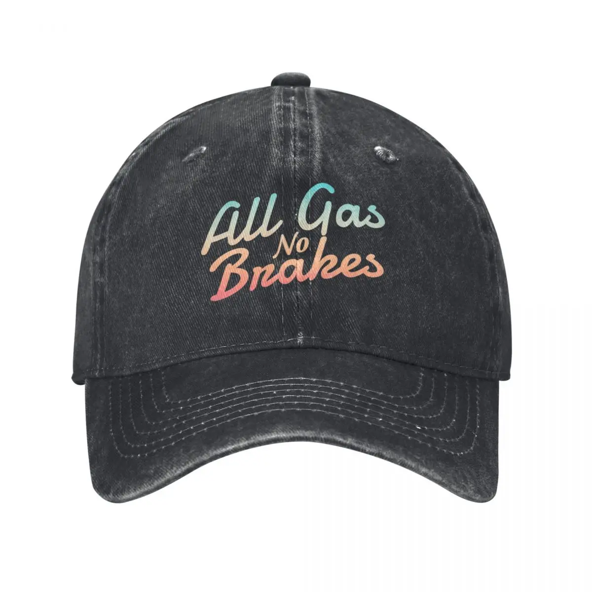 All gas no brakes - Funny Baseball Cap Military Cap Man |-F-| beach hat Men Luxury Brand Women's