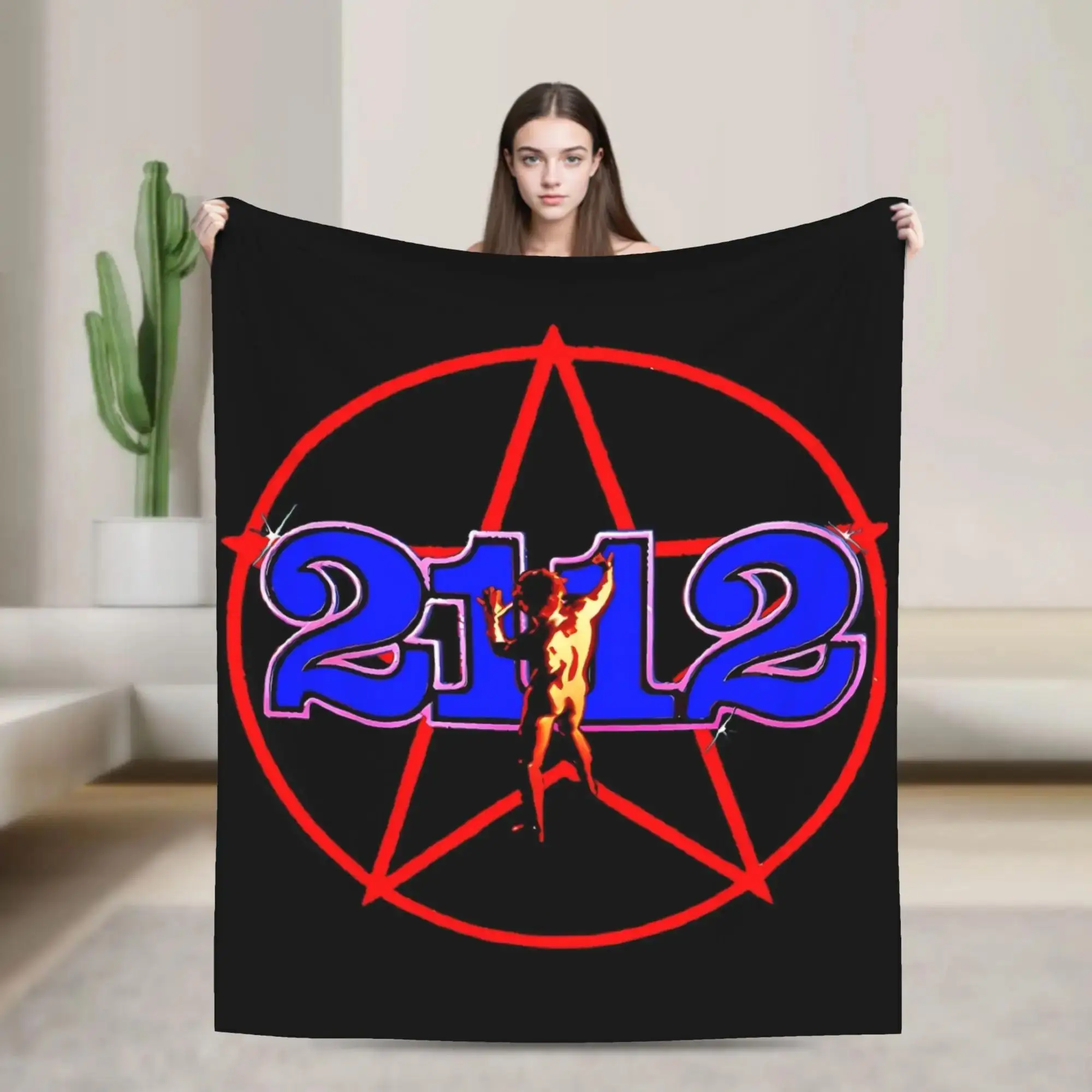

Музыкальное одеяло Rush Band: Супертеплый плюшевый плед для детей и взрослых, оригинальное фланелевое покрывало для спальни
