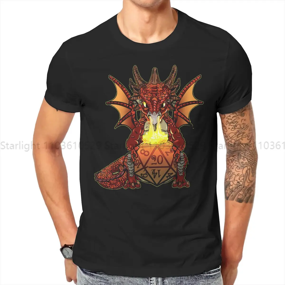 

Baby Red Dragon Hip Hop TShirt DnD Game Casual T Shirt Summer T-shirt For Adult