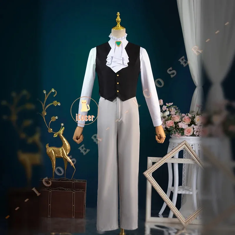 

Костюм для косплея Lugner, аниме Frieren Beyond Journey's End Coat, униформа, головной убор, наряд для вечеринки на Хэллоуин, мужской и женский реквизит для ролевых игр