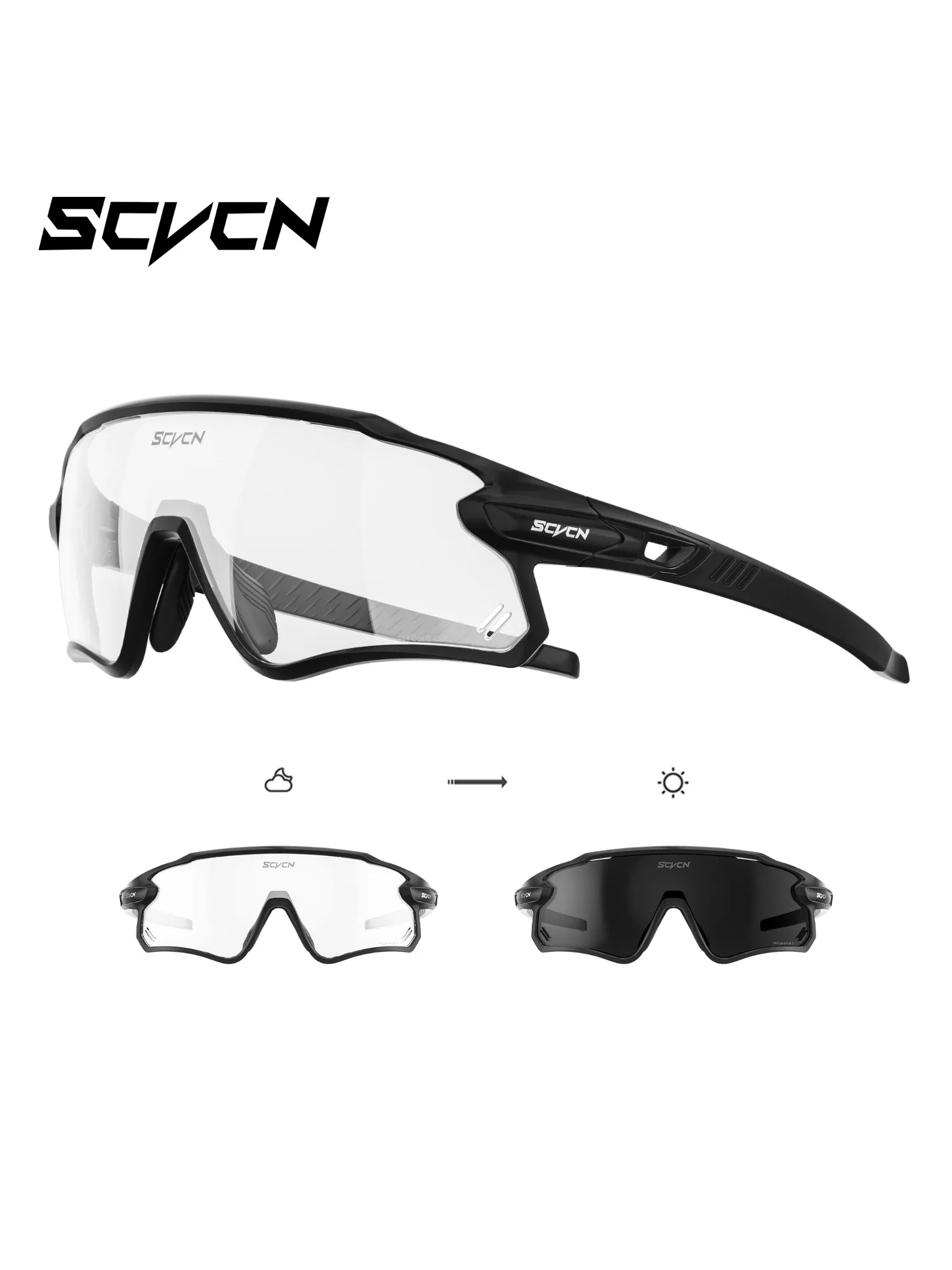 AliExpress SCVCN Photochromic Hiking Eyewear Cycling Sunglasses for Men Bike Glasses Sports Goggles Outdoor MTB Running Sunglasses UV400
