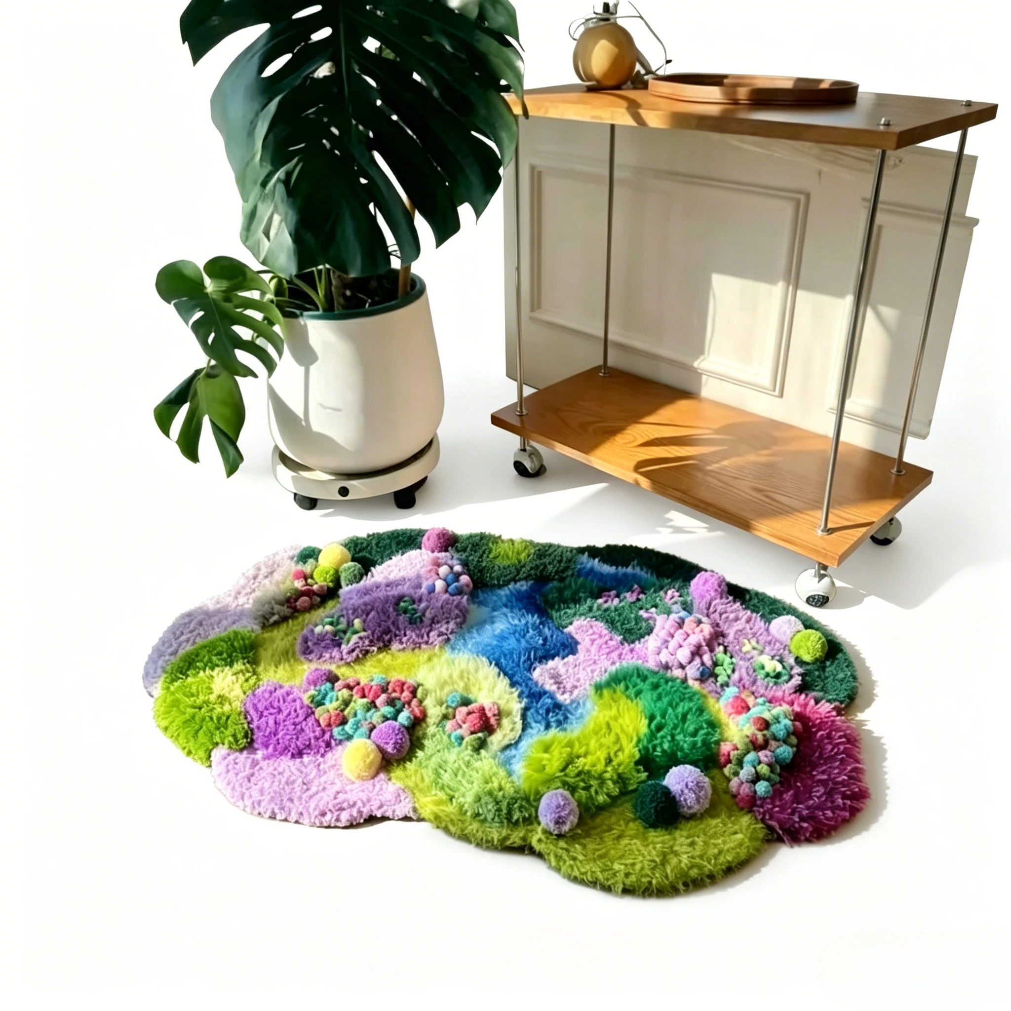 Provence Moss Carpet Material Pack Hand Crocheted Birthday Surprise DIY Creative Gift Chinese Style (not finished product)