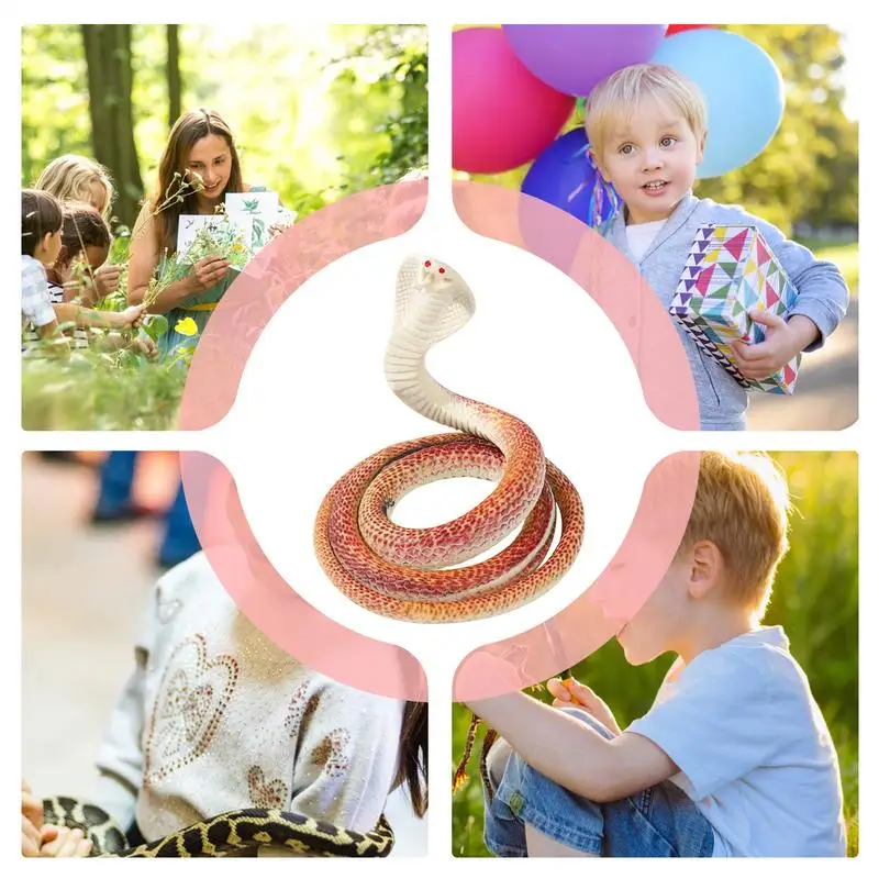 สมจริงงู Gag Stuffer ตลกงูปลอม Props แบบพกพาปาร์ตี้ฮาโลวีน Tricky สําหรับครอบครัวเพื่อน