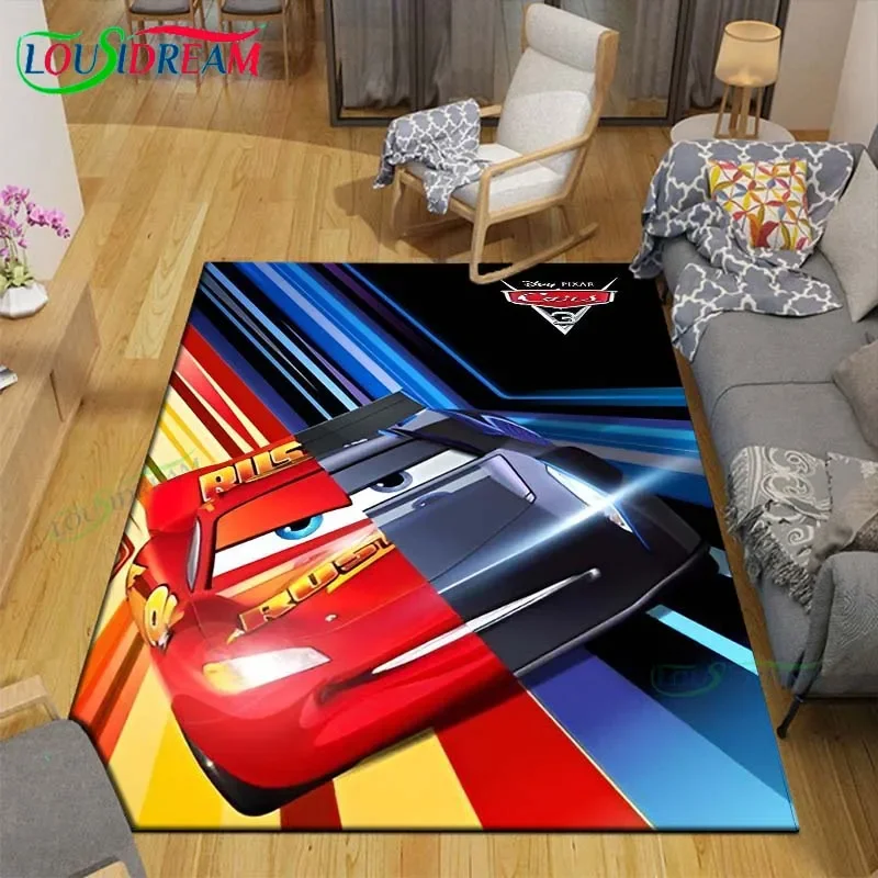

Fashion Lightning McQueen Carpet Living Room Bedroom Carpet Balcony Bathroom Non-slip Door Mat Photography Props Birthday Gift
