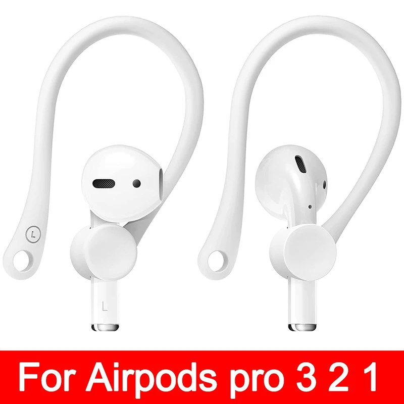 Sports Silicone Ear Hooks for Apple AirPods Pro 1 2 3 Accessories Anti-fall Bluetooth Earphone Earhooks for Airpods 3 2 1 Holder