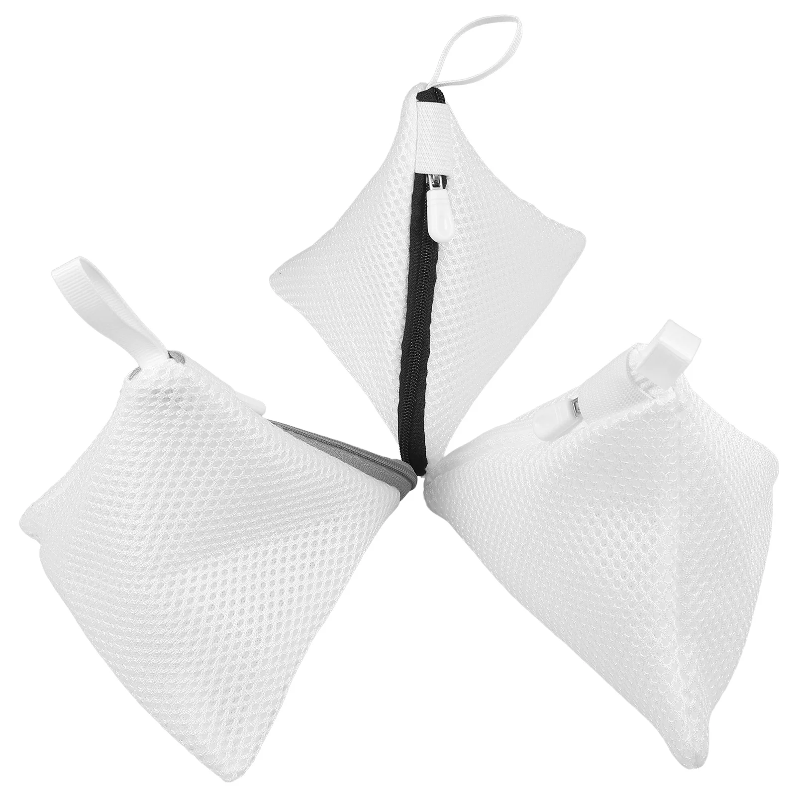 

3Pcs Mini Laundry Bag Mesh Zippered Small Polyester Mesh Bags for Washing Machine Delicate Clothes Organizer Laundry Bags