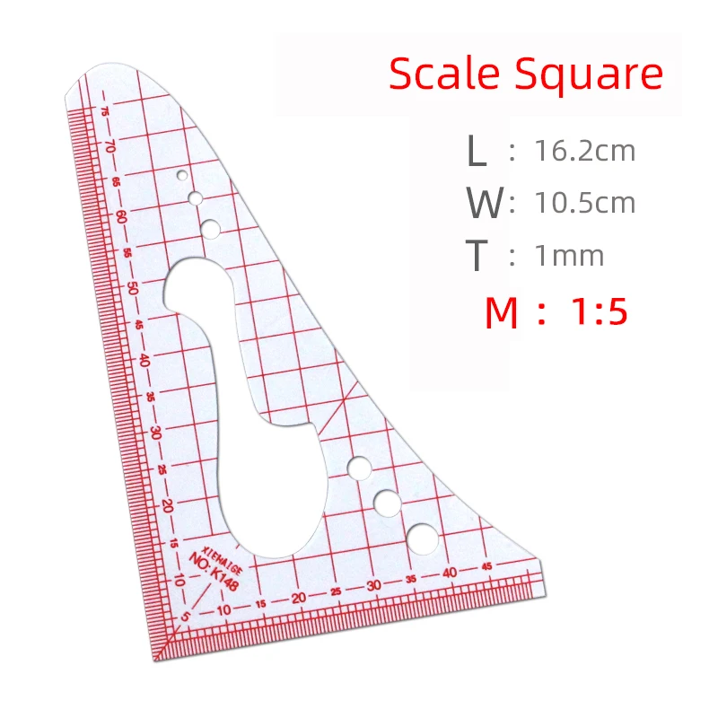 

K148 plate-making, fine arts, multi-functional scale triangular printing ruler sizing ruler learning clothing scale