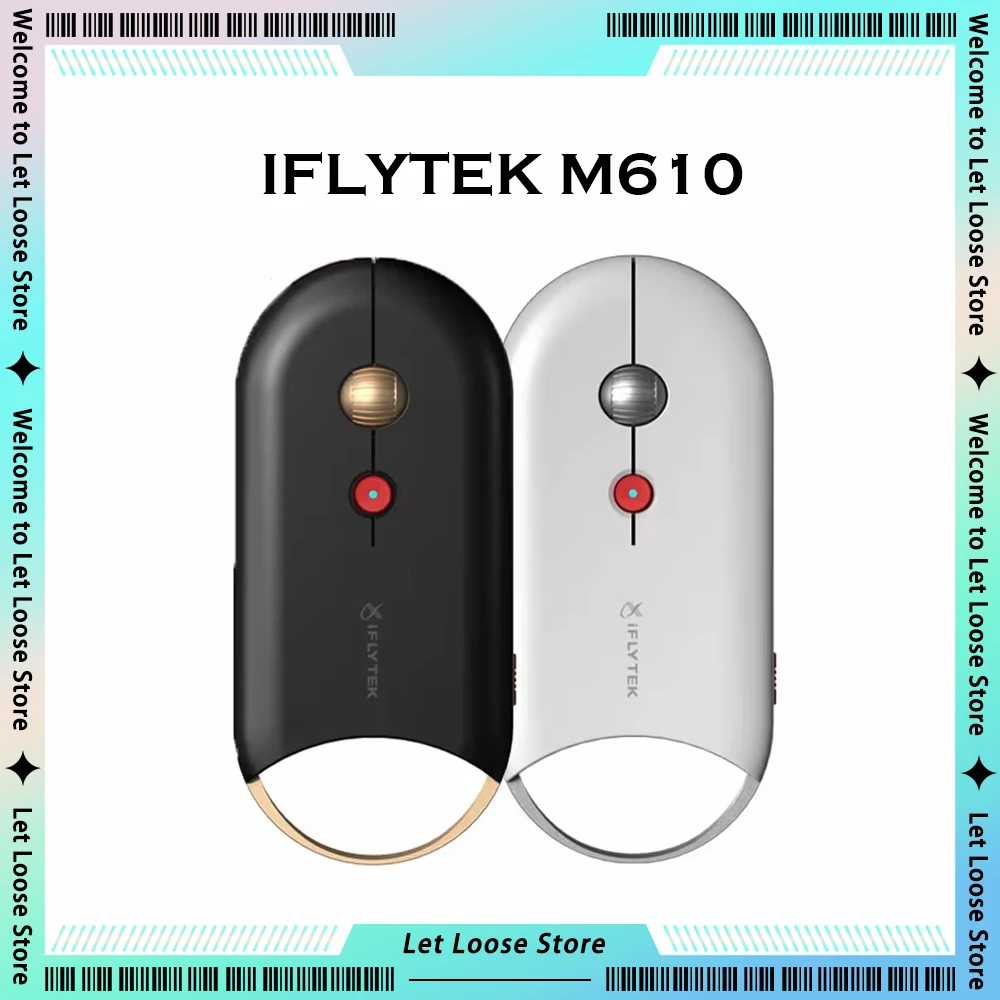 IFLYTEK M610 AI Intelligent Mouse Low Noise Conference Voice Page Wireless Bluetooth Dual-mode Custom PC Office Accessory