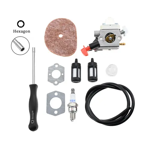Kit carburatore adatto per Stihl FS 56 RC FS70R FS56 KM56RC FS70 FS40 FS70RC FS56C Decespugliatore Sostituisce per Zama C1M-S267A