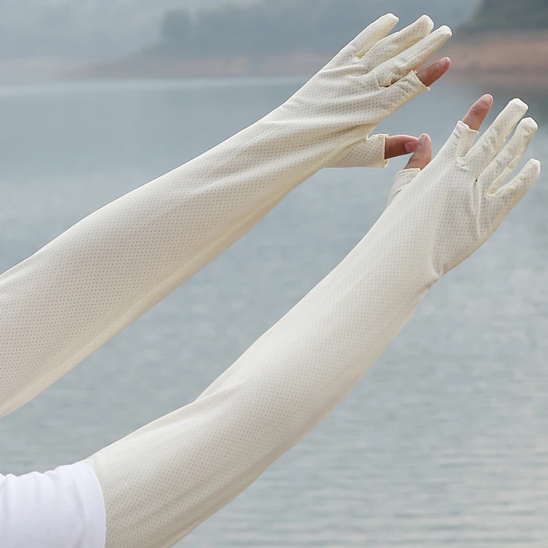 Lose Art Kühlarm Ärmel Sonnencreme Outdoor Sport Ärmel ausgesetzt Laufen Angeln Radfahren Frauen Männer Sport Fußball Golf