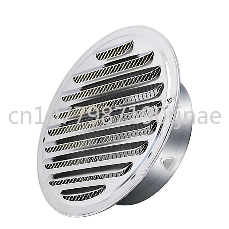 Aluminum Alloy Fresh Air Central Conditioning System Exhaust Outlet Round Louver Vent Cover Mesh Cover