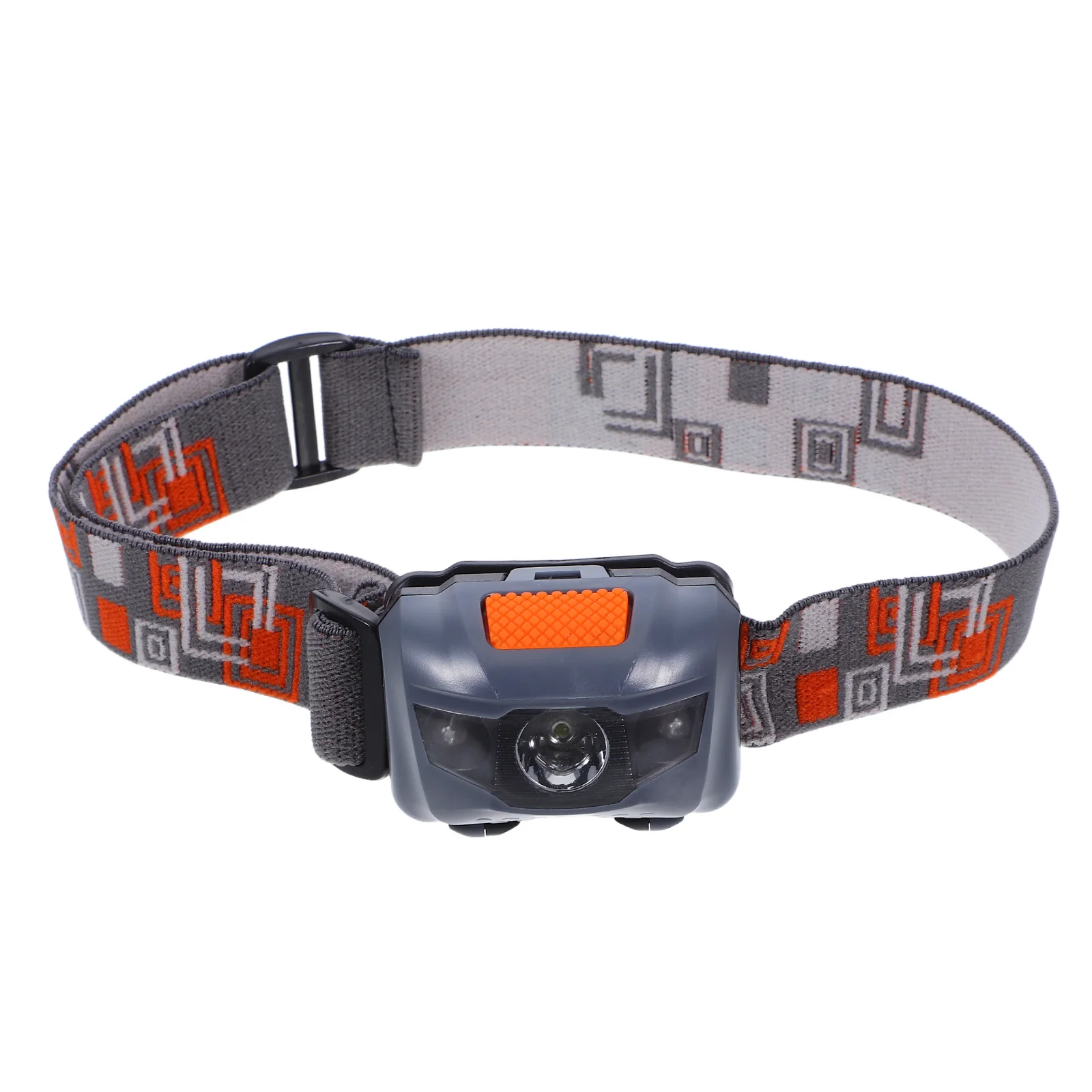 

Light Adjustable Mini Waterproof Red White LED Outdoor Riding Safety Warning Headlamp Camping Lamp Grey No