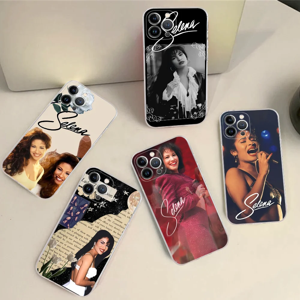 S-Selena Phone Case for iPhone 16 15 8 7 6 6S Plus X SE XR XS 14 11 12 13 Mini Pro Max Mobile Case