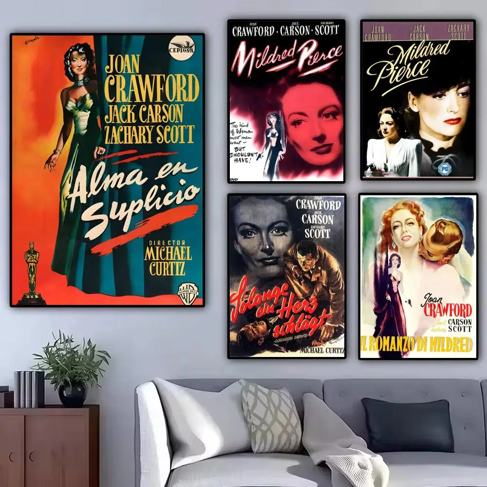 Classic Movie M-Mildred Pierce Painting Calligraphy Modern Canvas Poster Wall Art Aesthetic Bedroom Decor for Cafe Home Gift
