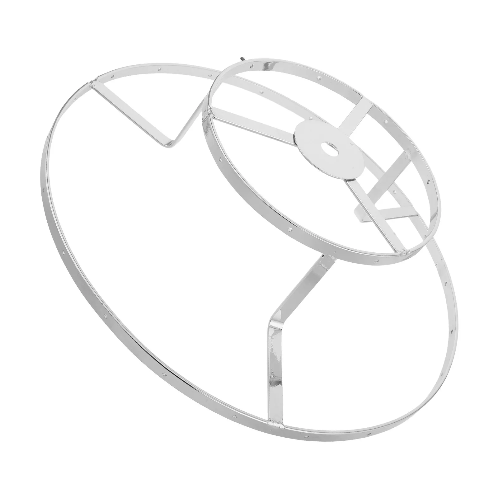 Ceiling Light Cover Lampshade Replacement Halloween Christmas Cage Lamp Shade Frame Double Ring Lampshade Frame Decorative Frame