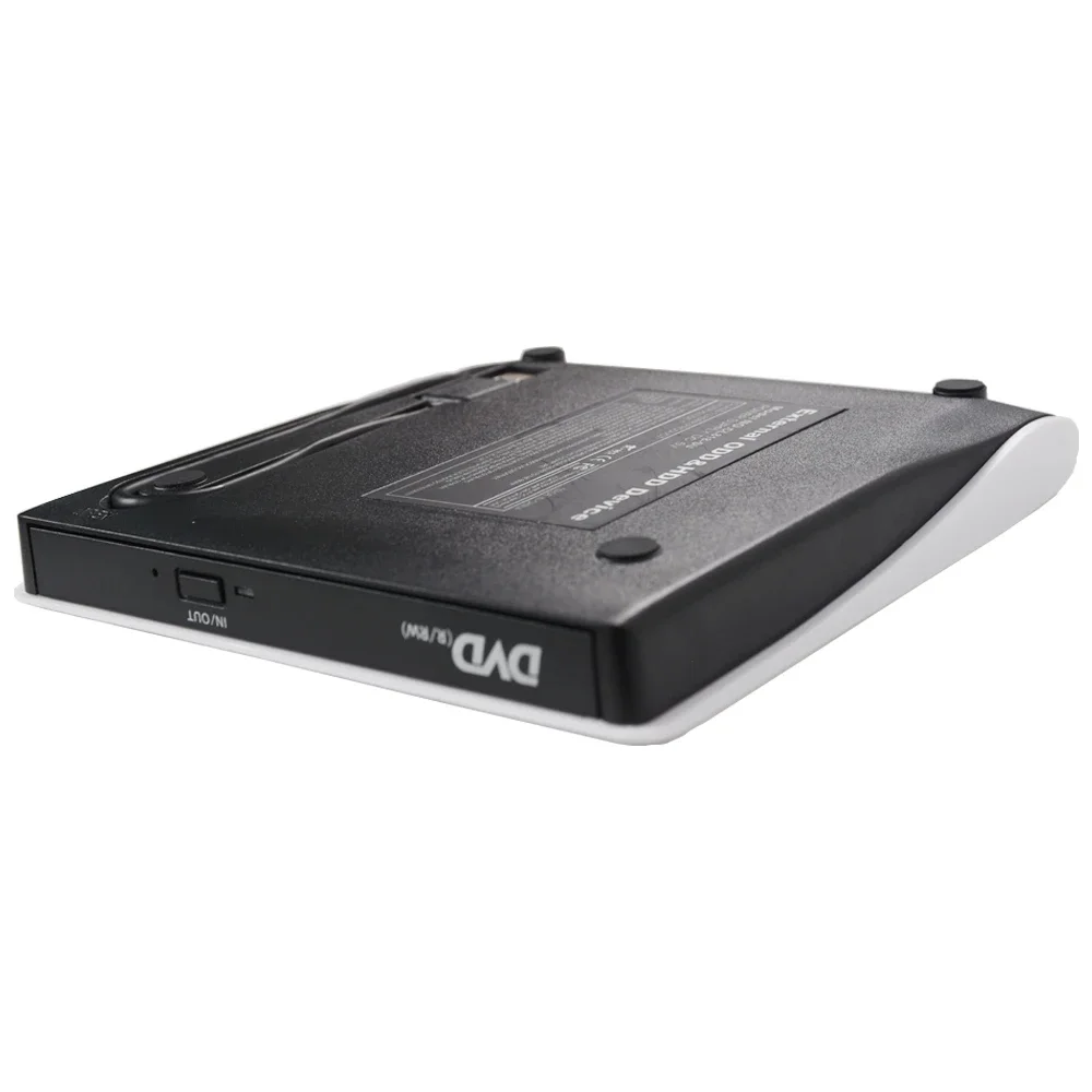 Reproductor de DVD externo USB 3,0 portátil, unidad RW, grabador de CD, Compatible con ordenador portátil de escritorio, Windows, Linux, OS, Apple, Mac, negro