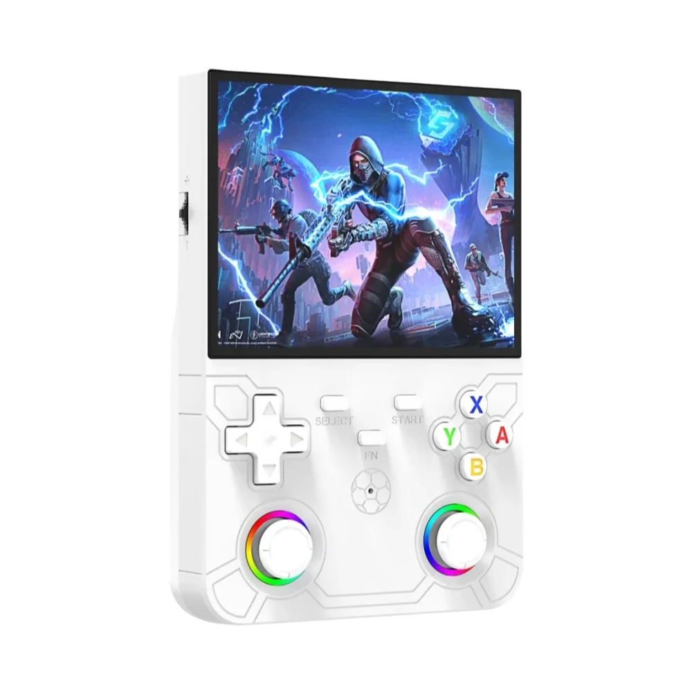 Neue R36 Ultra X Handheld Retro-Videospielkonsole mit IPS-Bildschirm, 128 GB vorinstallierten Spielen, tragbarer Pocket-Player mit Linux-System