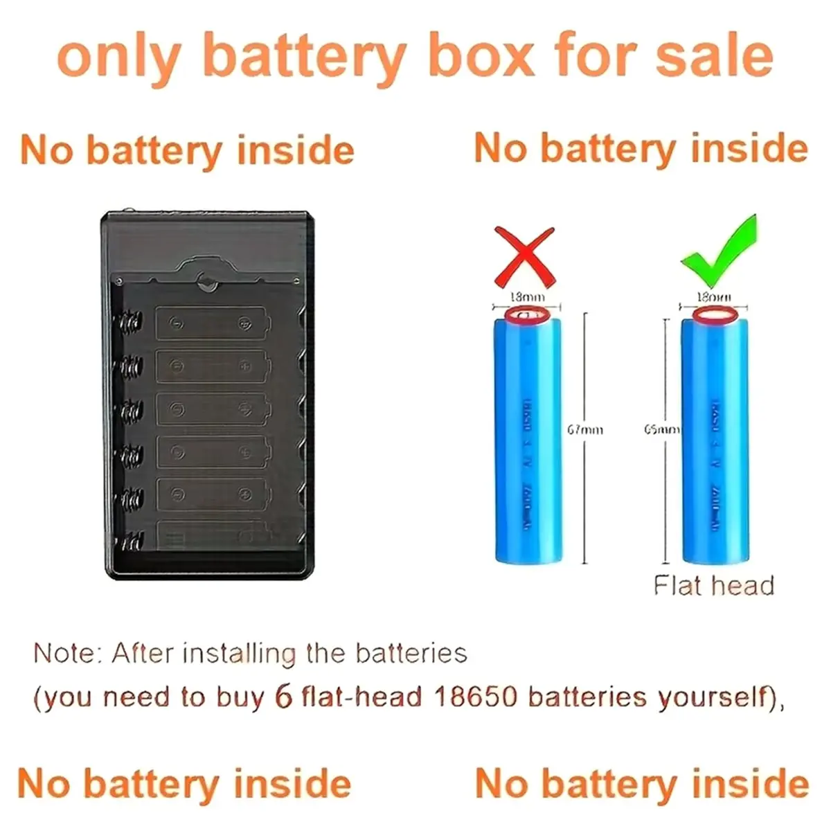 Display Screen Power Bank Case Micro Type-C Input 6x18650 Battery External Charger DIY Powerbank Box Outer Case Red