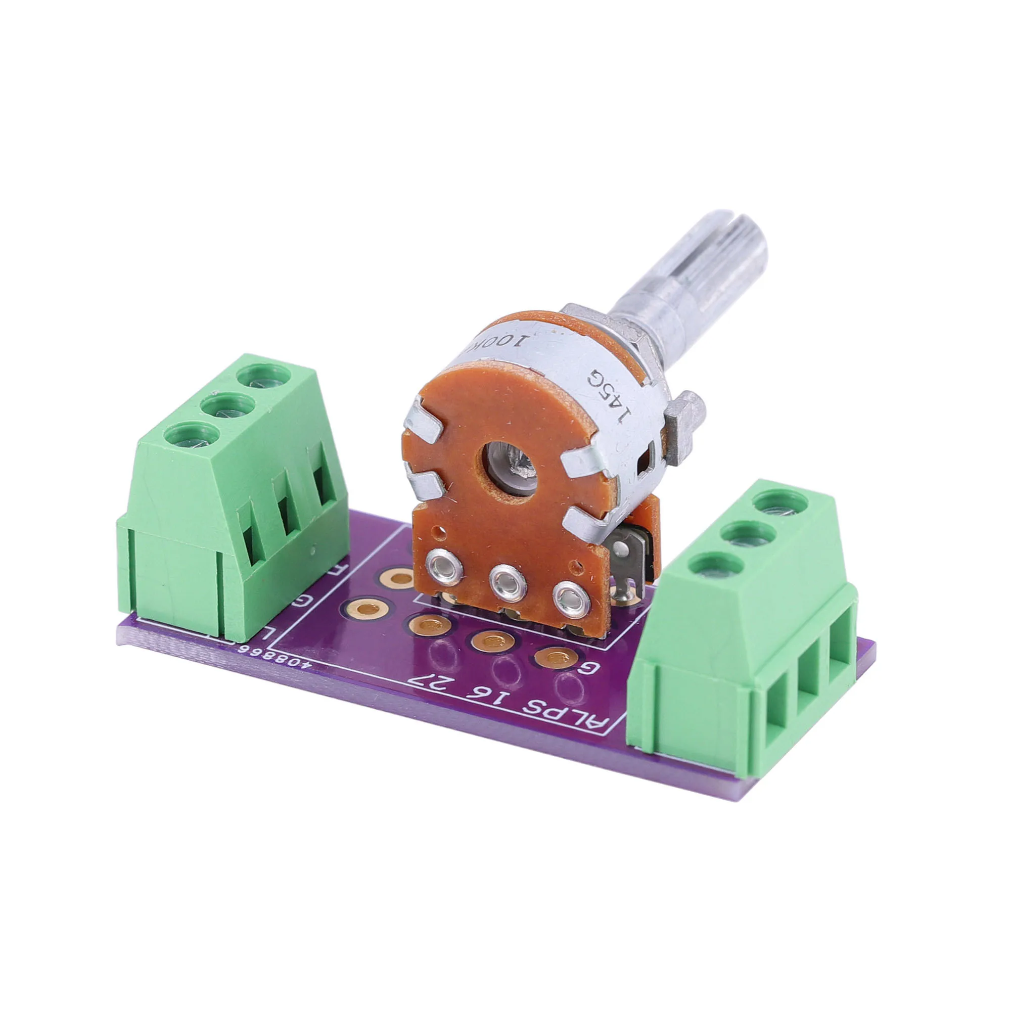 Original Japan ALPS Type16 Type27 10KA 50KA 100KA Dual‑Gang Volume Potentiometer With PCB Board view 4