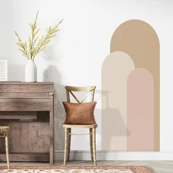 Arch Wall Stickers Living Room Sofa Bedside Background Decoration Self Adhesive Bohemian Arch Geometric Stickers Wallpaper