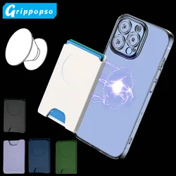 For Magsafe Wallet Card Holder Magnetic Case For Iphone 16 15 14 13 12 Phone Accessories Foldable Grip and Stand Phone Holder