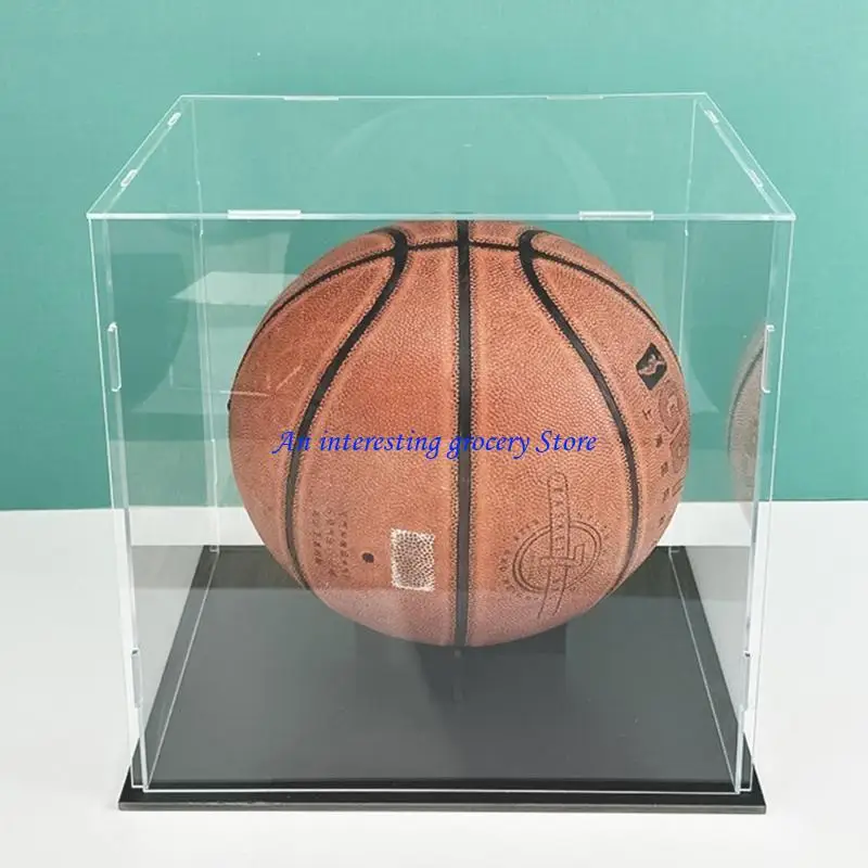 652d Acrylic Basketball Display Case Soccer Display Stand Box Showcases Dustproof Showcases