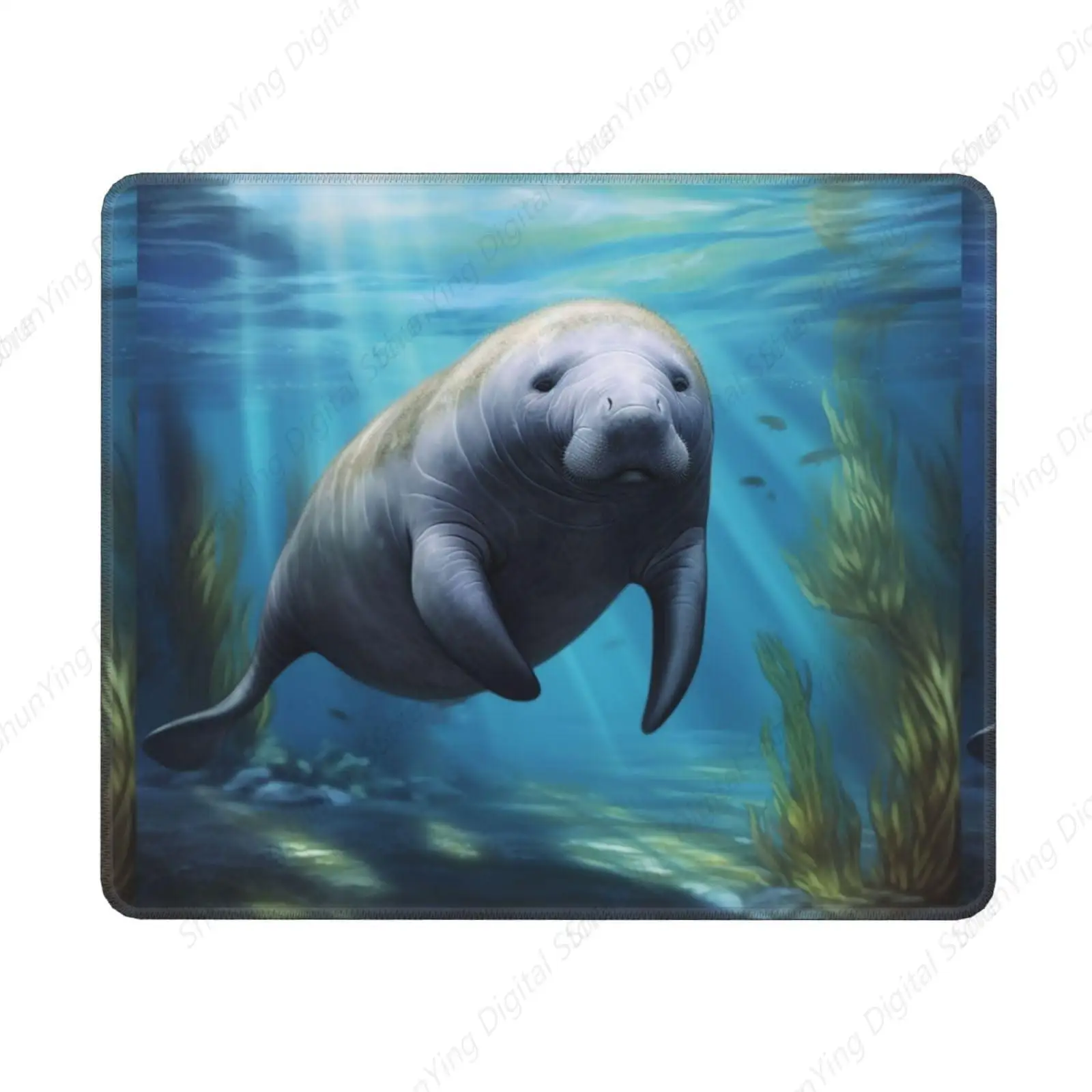 

Anti Slip And Washable Mouse Pad Cute Manatee Computer Keyboard Pad Suitable For Gaming Home And Office Use 7 X 8.6 Inch