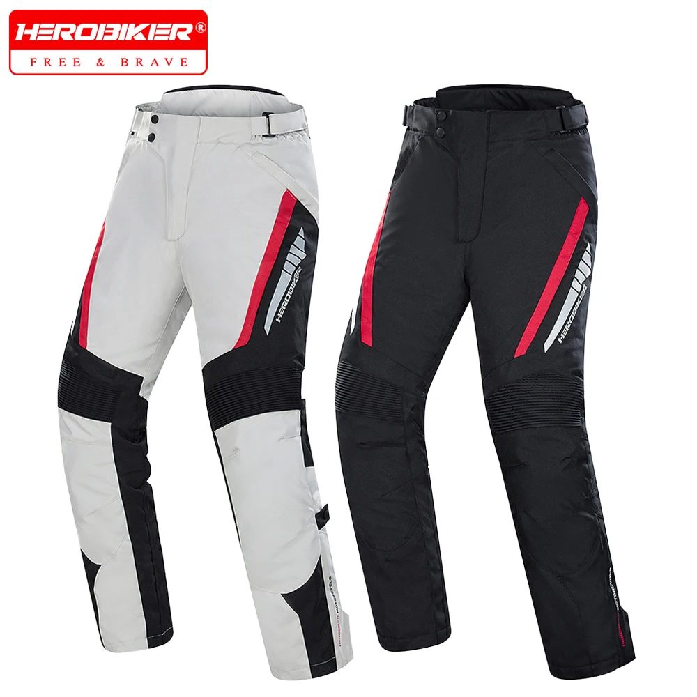 

New Men's Motorcycle Riding Pants Warm Waterproof Anti-Fall Racing Biker Trousers Four Seasons Motorcycle Riding Gear ﻿