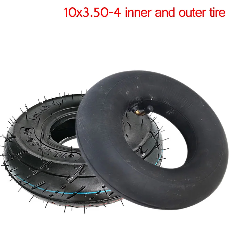 10x3.50-4 Thickened wear-resistant tube  outer tyre for Trolley Electric Scooter Accessories
