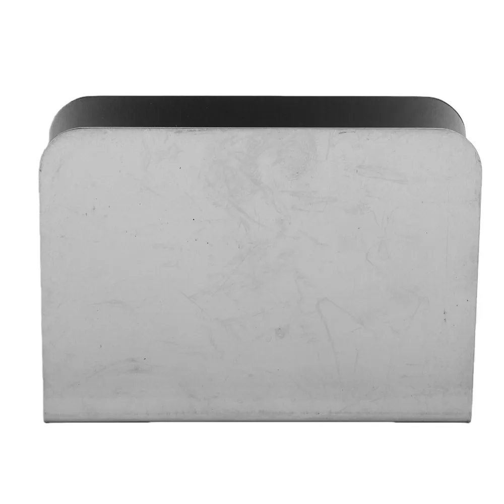 Rustless Steel Napkin Holder Square Smooth Finished Napkin Organizer Stable Flat Base Sturdy Standing Dispenser Guest Towel