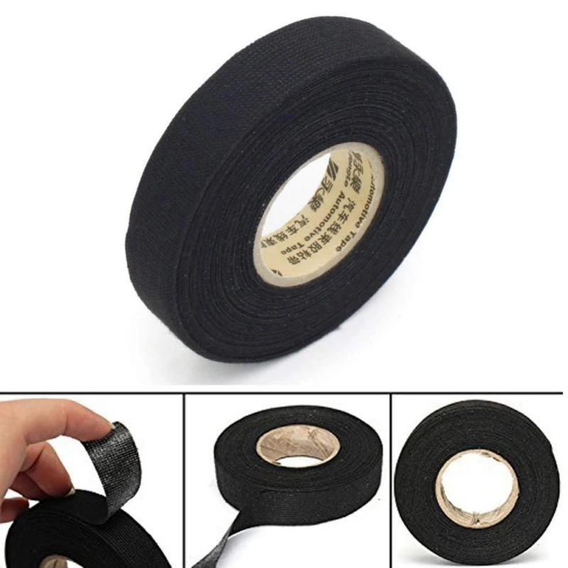 New Electrical Tape Heat Resistant Harness Tape Adhesive Cloth Tape Waterproof Tape Insulating Automotive Fabric Cloth Tape