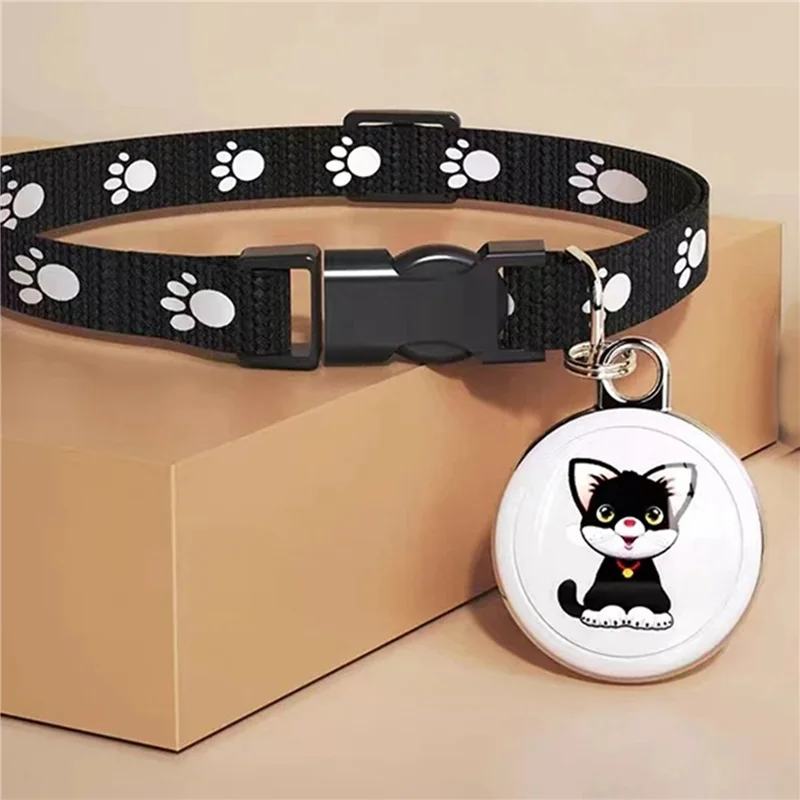 BNVN-3X Pet Anti Lost GPS Tracker Bluetooth Smart Wearable Waterproof Locator Real-Time Tracking Collar Find Device,Cat