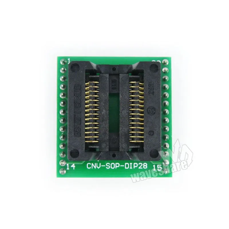 

Makerseek SOP28 TO DIP28 (A) SKU 3785 Waveshare SOP28 TO DIP28 A , Programmer Adapter,