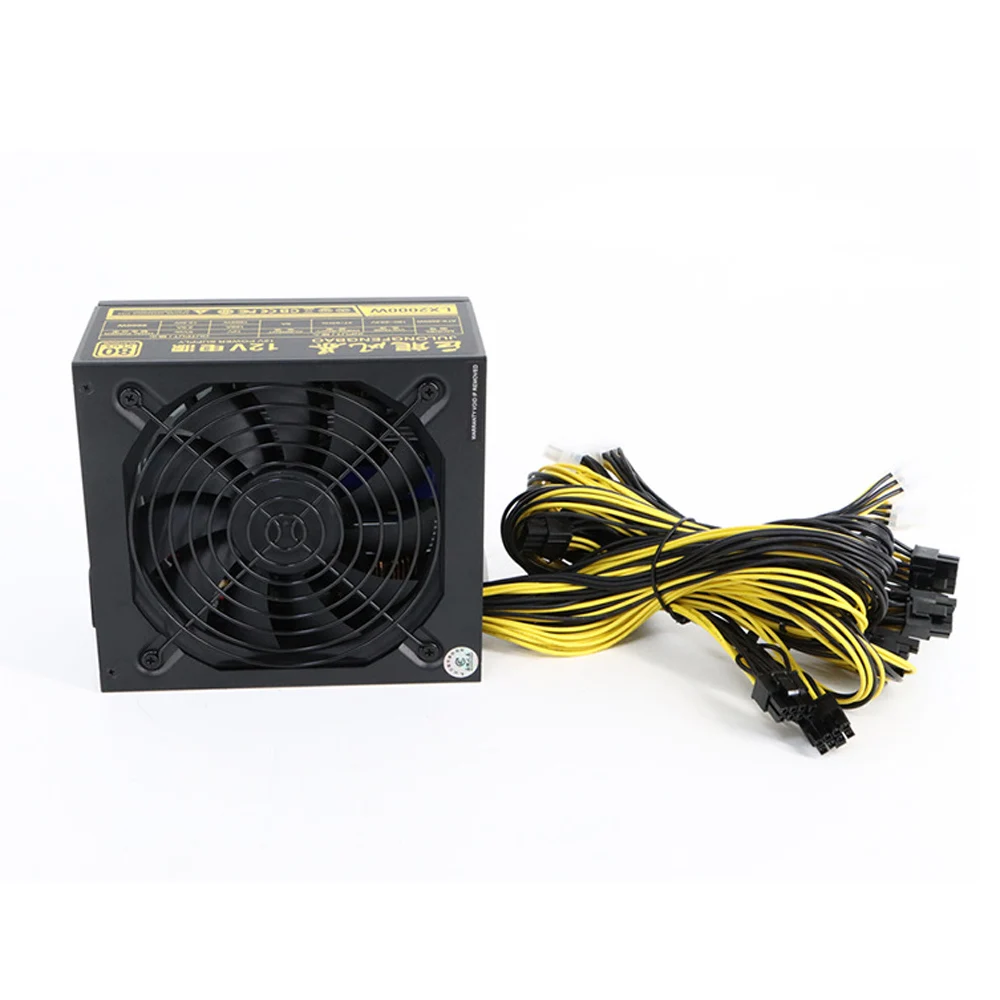 Alimentatore di alta qualità 4U 2U Mute 2500W 2000w 1800w per GPU 3060TI 3080