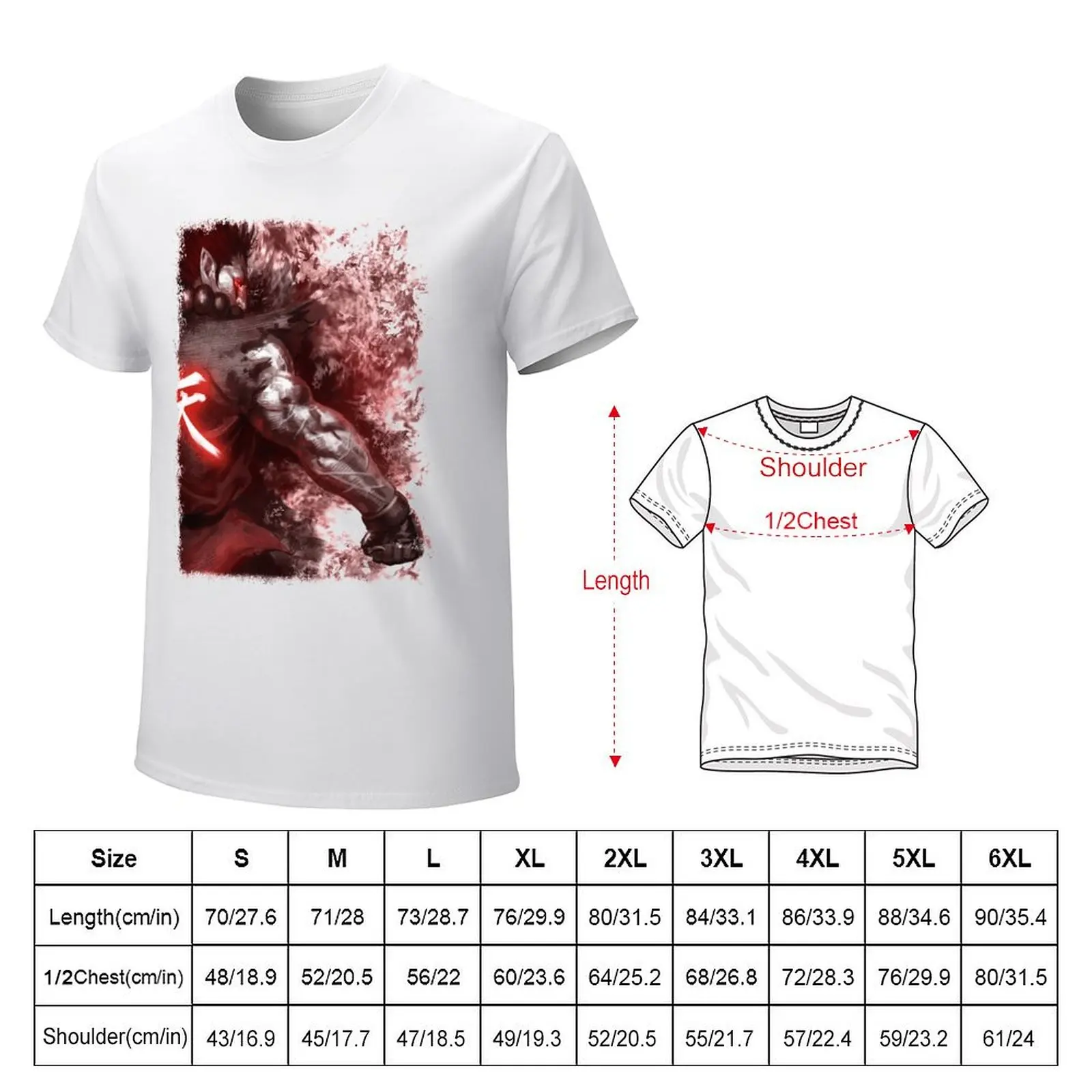 Akuma T-Shirt anime clothes sublime vintage clothes mens clothing