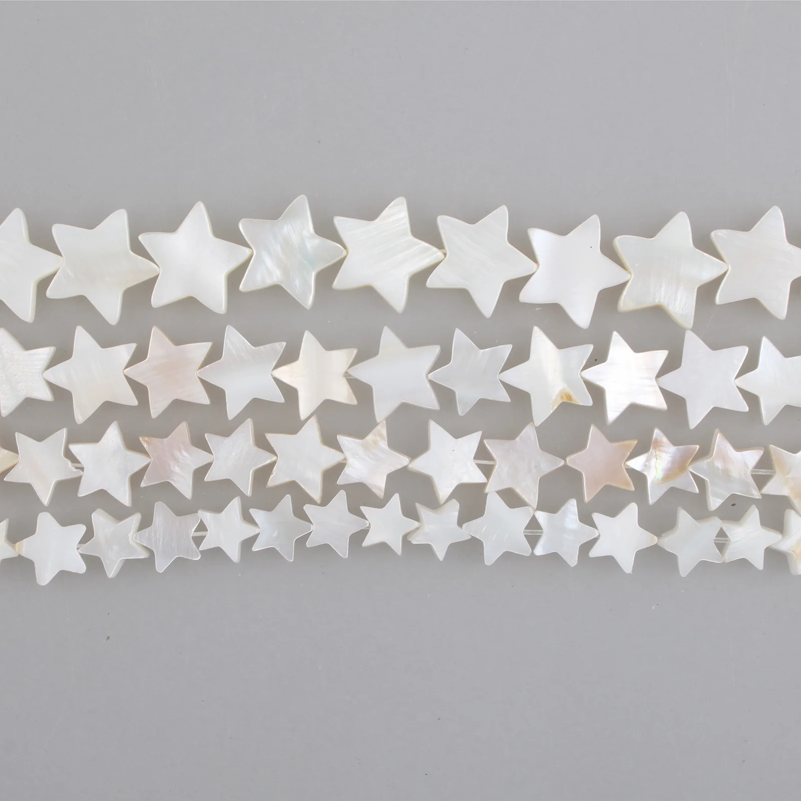 Natuurlijke Shell Kralen Wit Parelmoer Sterren Shell Pentagram Vorm Kralen 8 10 12 15Mm Voor Armband Ketting sieraden Maken
