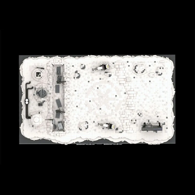 7747PCS Star Batter MOC Assault on Hoth UCS AT-AT Building Blocks Model, Epic Galactic Battle Diorama, DIY Educational Showcase