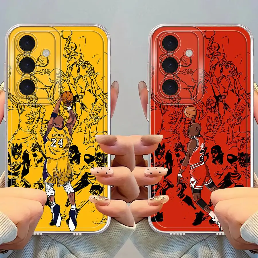 Cartoon Basketball Star Weiche Handyhülle für Samsung Galaxy A34 A35 A56 A15 A36 A13 A14 A73 A54 A55 A23 A33 A25 A26 A24
