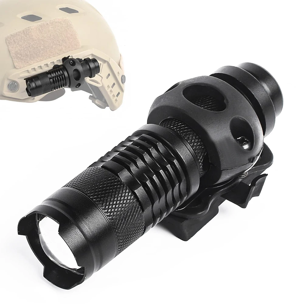 Tactical Fast Helmet Light Tactical Flashlight Survival Safety Lamp Airsoft Strobe Constant Moment Helmet Lamp Hunting Camping