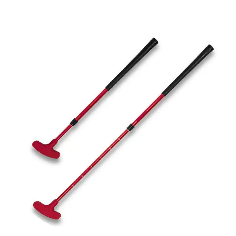 

Adjustable Double-Sided Golf Putter for Youth & Adults Retractable Silicone Club Head Aluminum Alloy Rod 93cm Stiff Flex for Gol