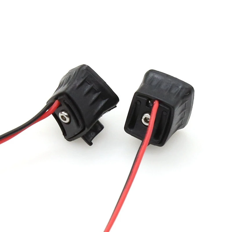 1 Pair DIY Square Light Car Shell Bumper LED Spotlights Suitable For 1/10 Simulation Car Model