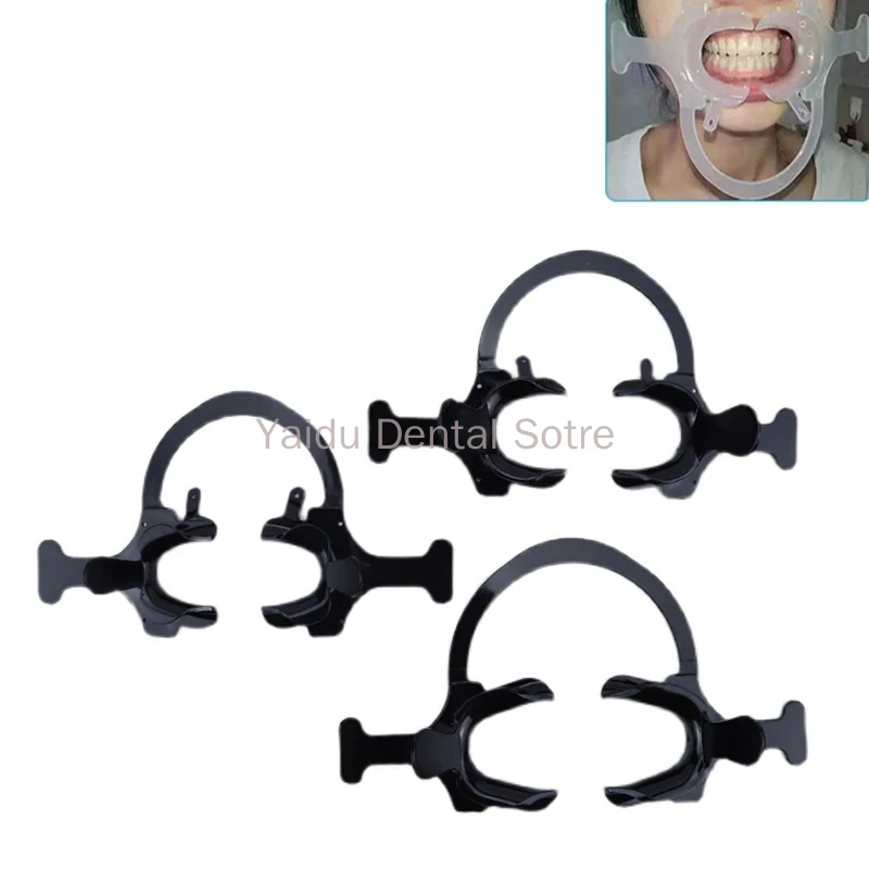 

10pcs Dental Cheek Retractor Orthodontic Mouth Opener C Shape Lateral Open Dental Orthodontic Black Tooth Intraoral Lip