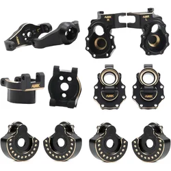 TRX4 Brass Caster Blocks, Steering Knuckle, Rear Axle Mount & Inner Counter Weight for 1/10 RC Crawler TRX6 TRX4 Upgrade Parts