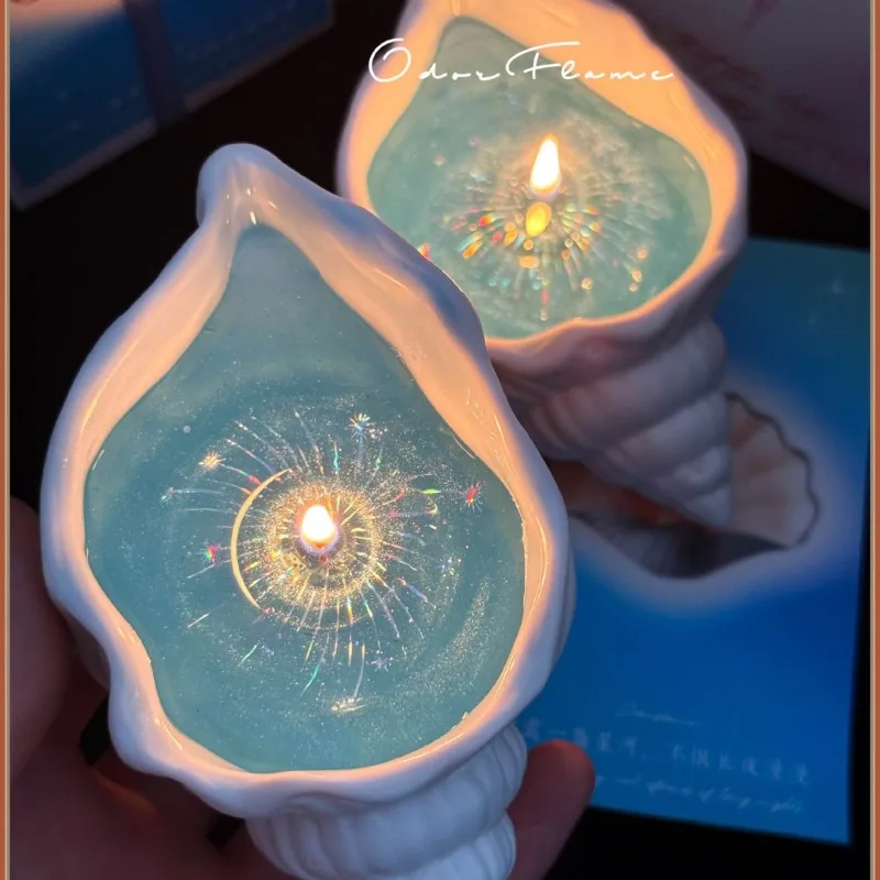Velas perfumadas de concha, criatividade com fragrância de concha