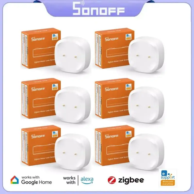 1-5PCS SONOFF SNZB-05P Zigbee3.0 Water Leak Sensor Leaking and Dripping Detection Real-time Alerts For eWelink Google Home Alexa