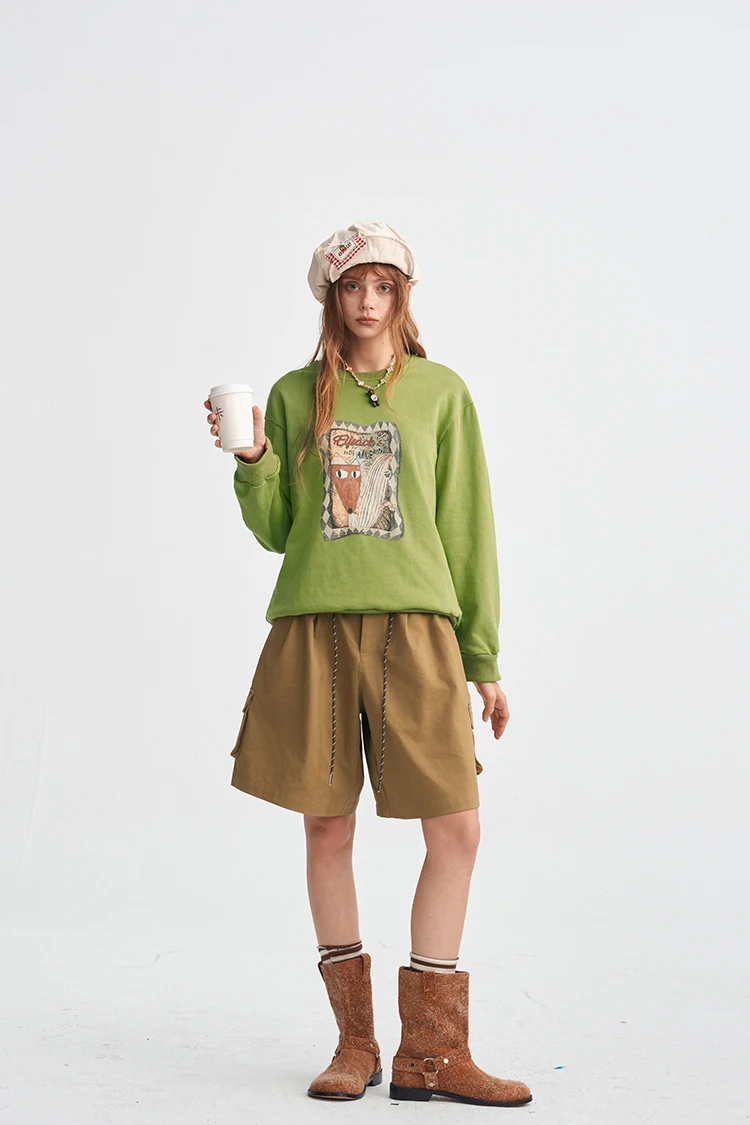ELFSACK Damen-Sweatshirt mit Grafik- und Slogan-Print, Alltags-Outdoor-Oberteil – Detail 27