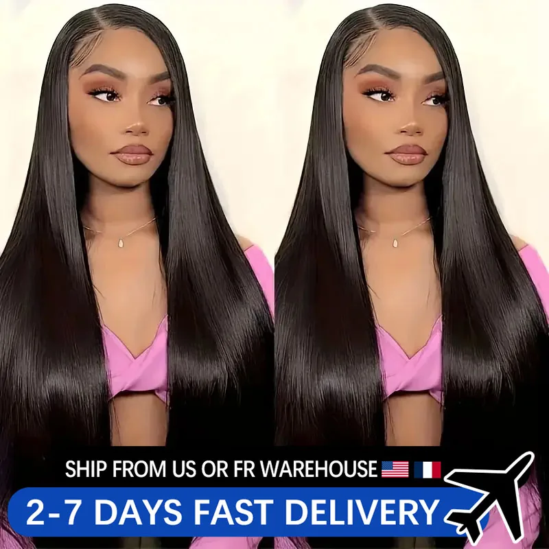 28 30 36 Inch 180% Density 13x4 13x6 Hd Lace Frontal Human Hair Wigs Straight 360 Lace Front Wig Brazilian Remy For Black Woman